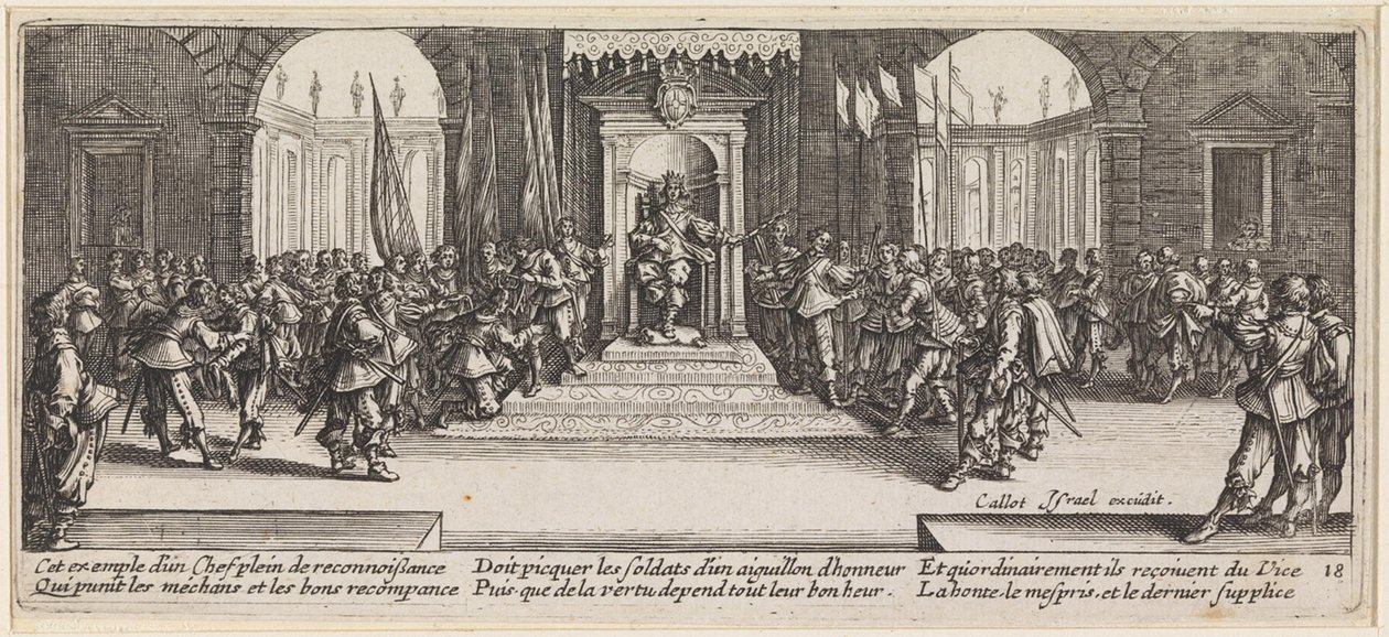 Der König verteilt Auszeichnungen von Jacques Callot