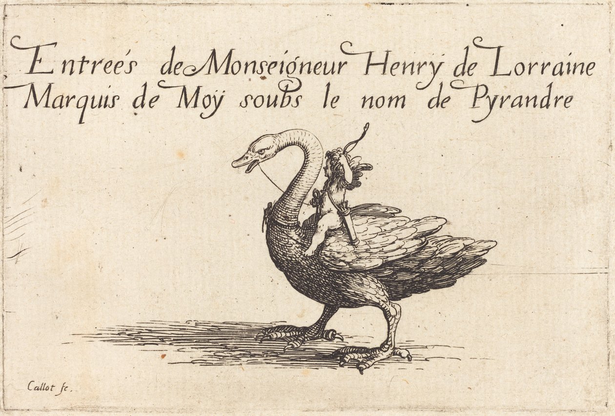 Einzug von Monseigneur Henry de Lorraine, Marquis de Moy, unter dem Namen Pirandre von Jacques Callot
