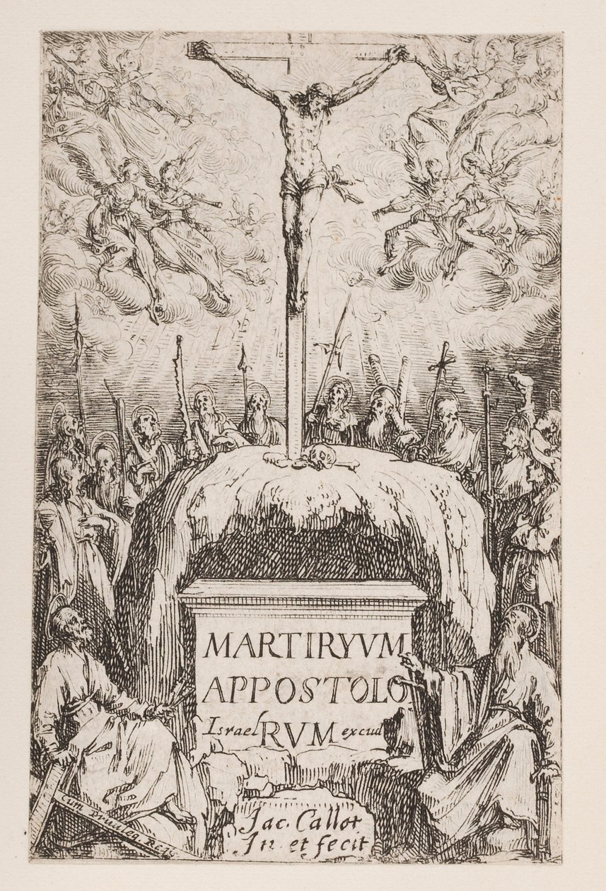 Frontispiz; Nr. 1 aus Das Martyrium der Apostel von Jacques Callot