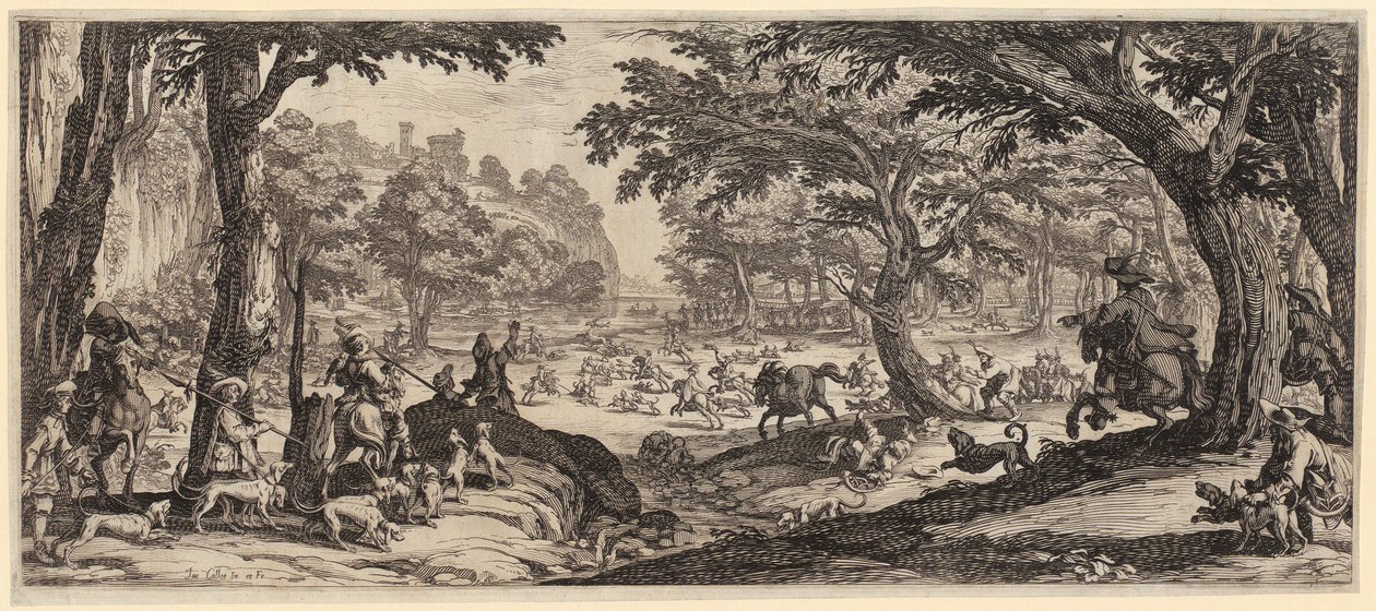 Große Jagd von Jacques Callot