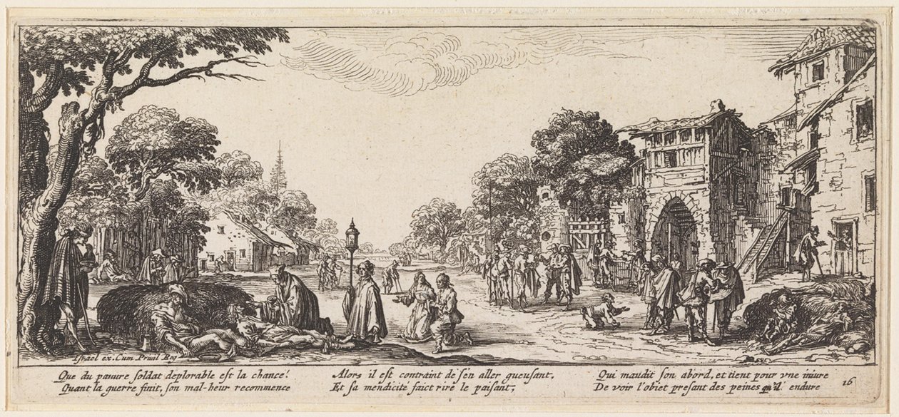 Die Absolution eines Sterbenden von Jacques Callot