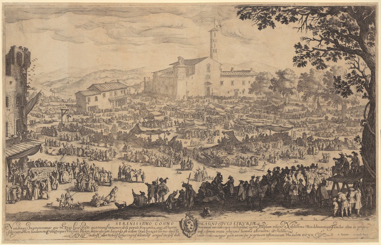 Jahrmarkt von Impruneta von Jacques Callot