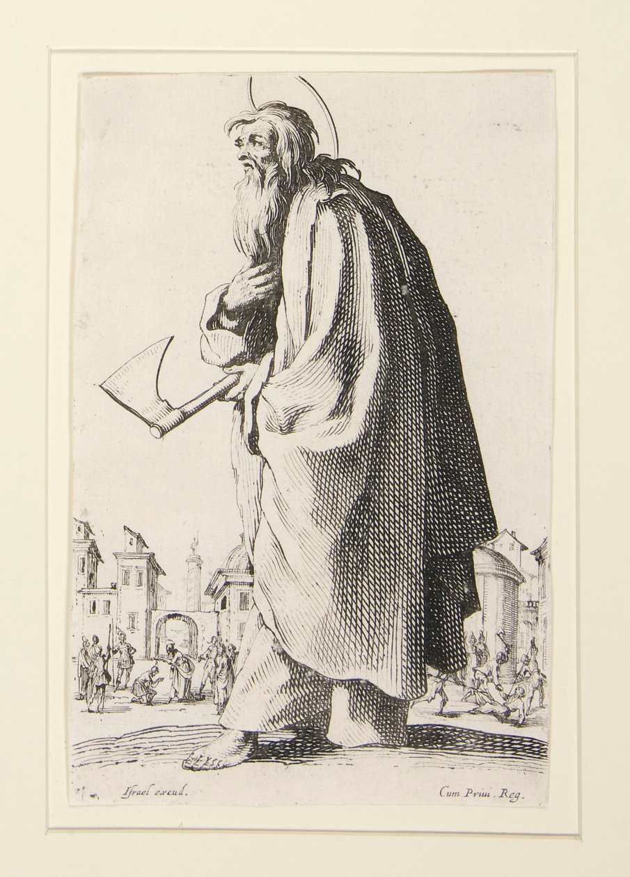 Die großen Apostel stehend, den Retter, die Selige und die heiligen Apostel Maria darstellend von Jacques Callot