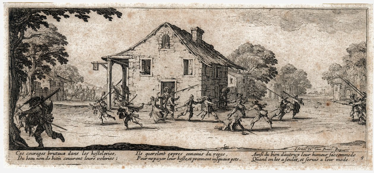 Les Miseres et les Malheurs de la Guerre (Gravur) von Jacques Callot