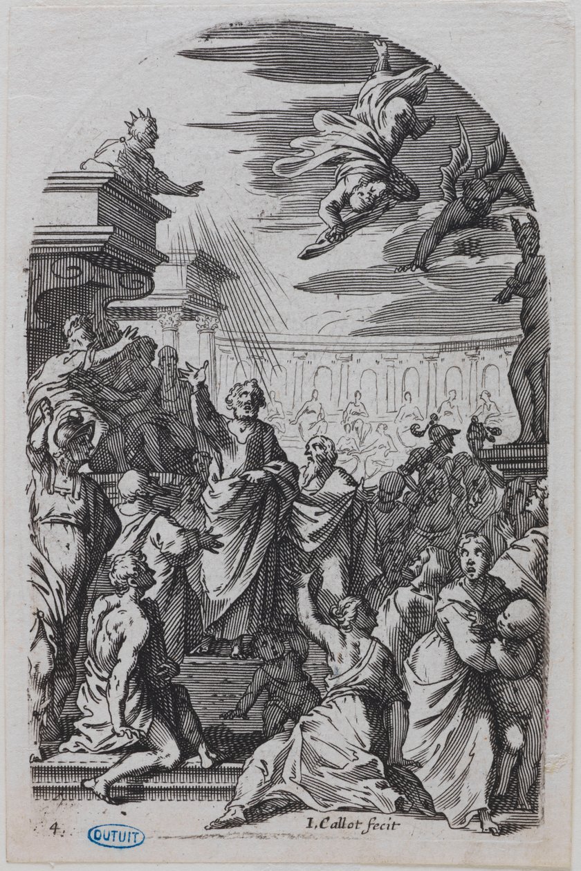 Die Bilder Roms, der Sturz Simons des Magiers von Jacques Callot