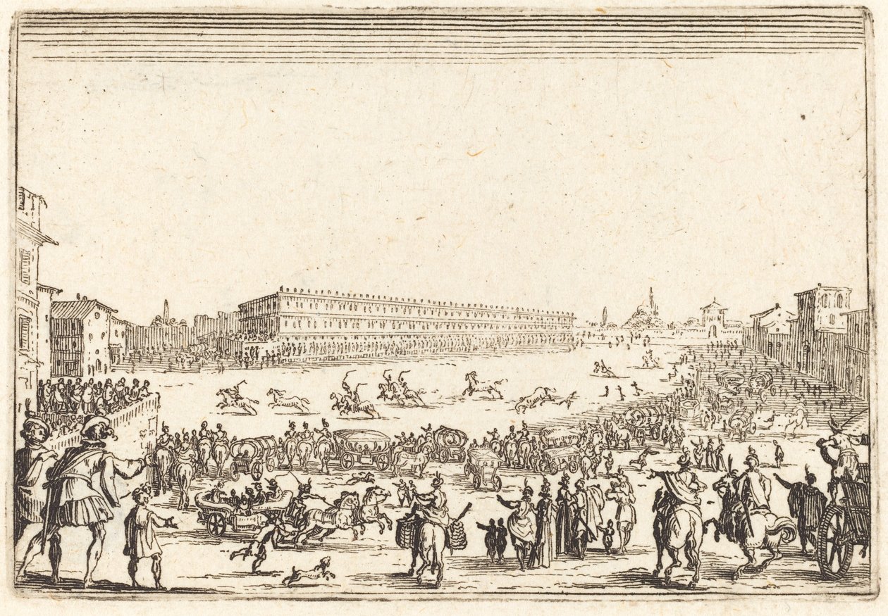 Piazza Presso alla Porta al Prato von Jacques Callot