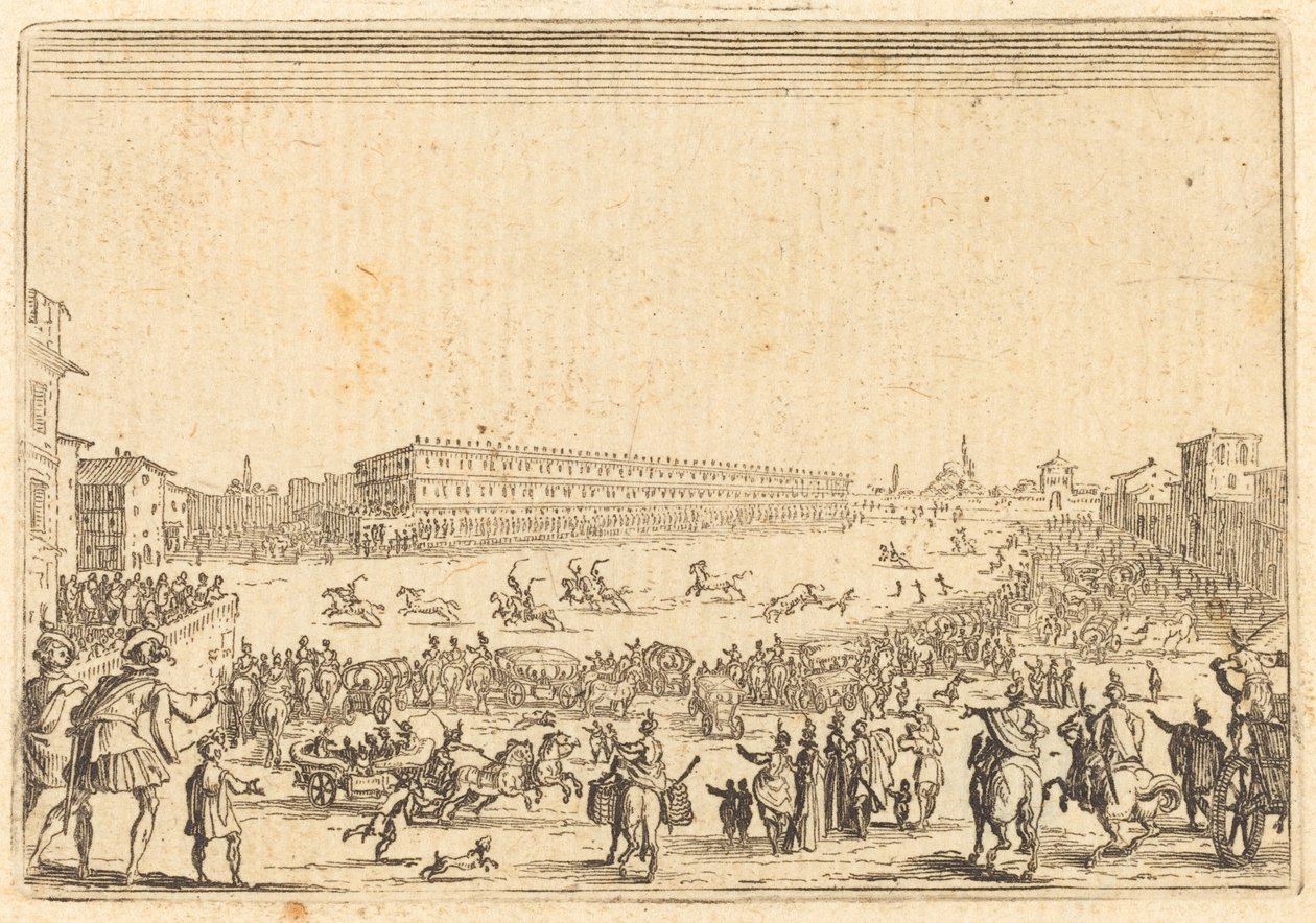 Piazza Presso alla Porta al Prato von Jacques Callot