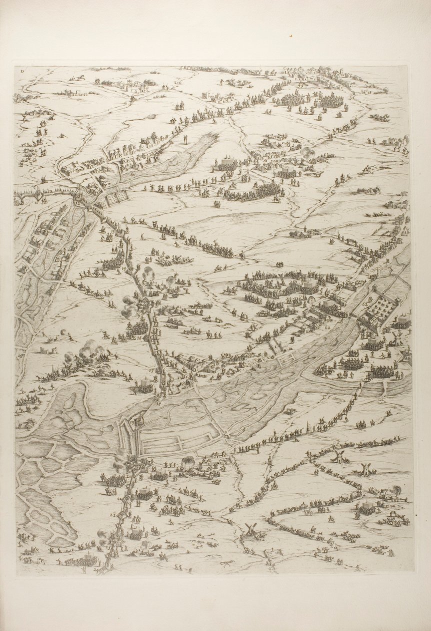Platte Drei aus La Siège de la Rochelle von Jacques Callot