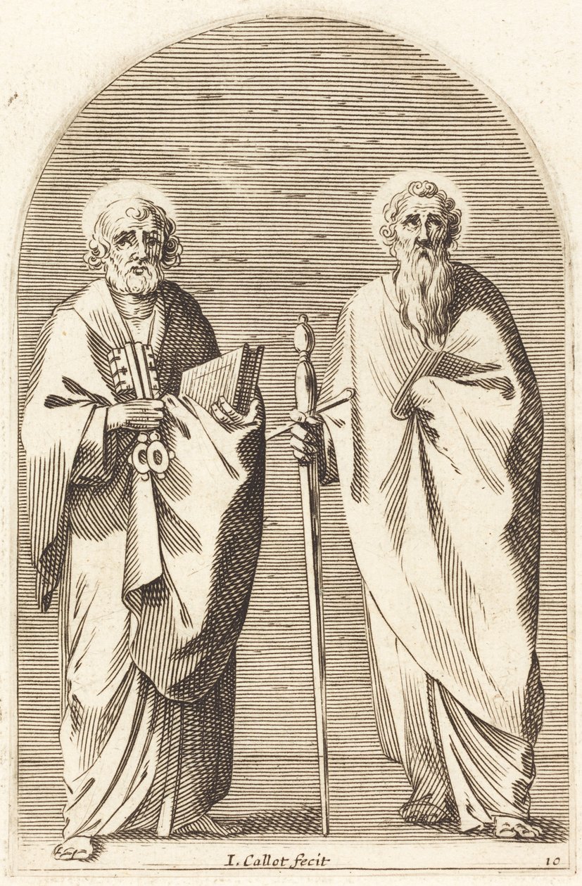 Die Heiligen Petrus und Paulus von Jacques Callot