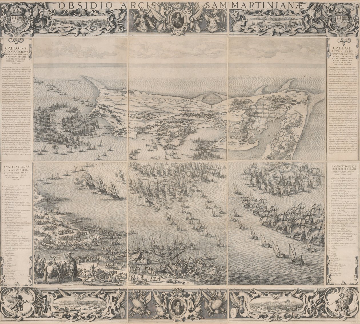 Belagerung der Zitadelle von Saint Martin auf der Insel Ré von Jacques Callot