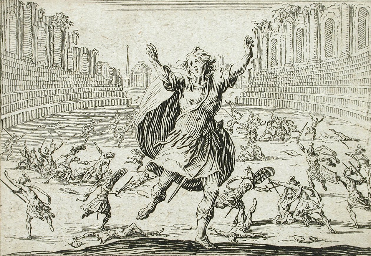 Scharmützel im Zirkus von Jacques Callot