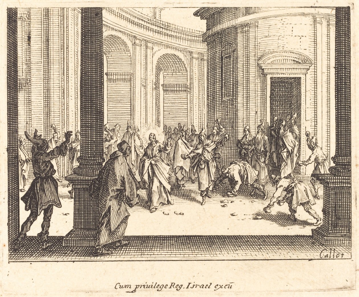 Steinigung von Jesus von Jacques Callot