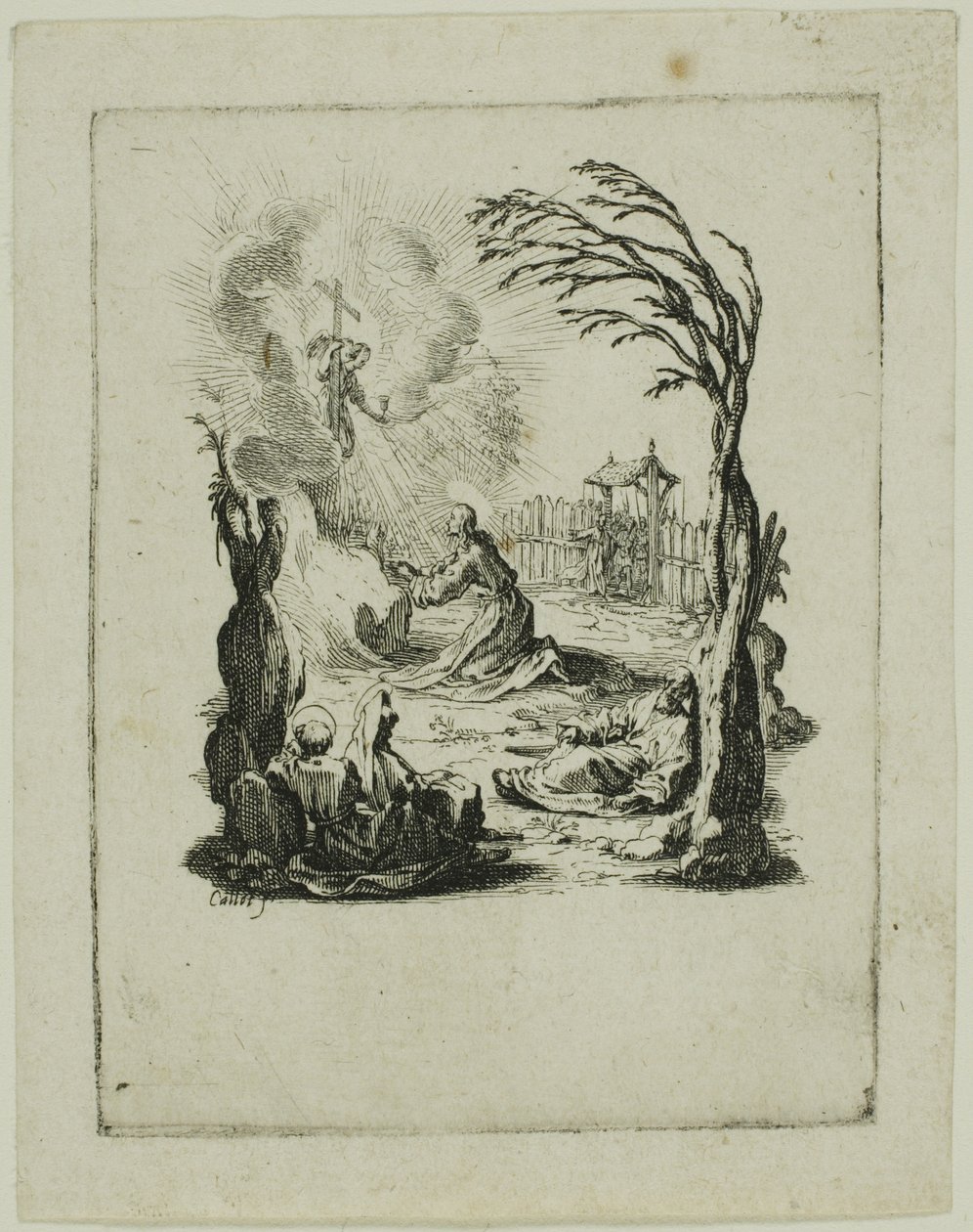 Die Agonie im Garten, aus Die Kleine Passion von Jacques Callot