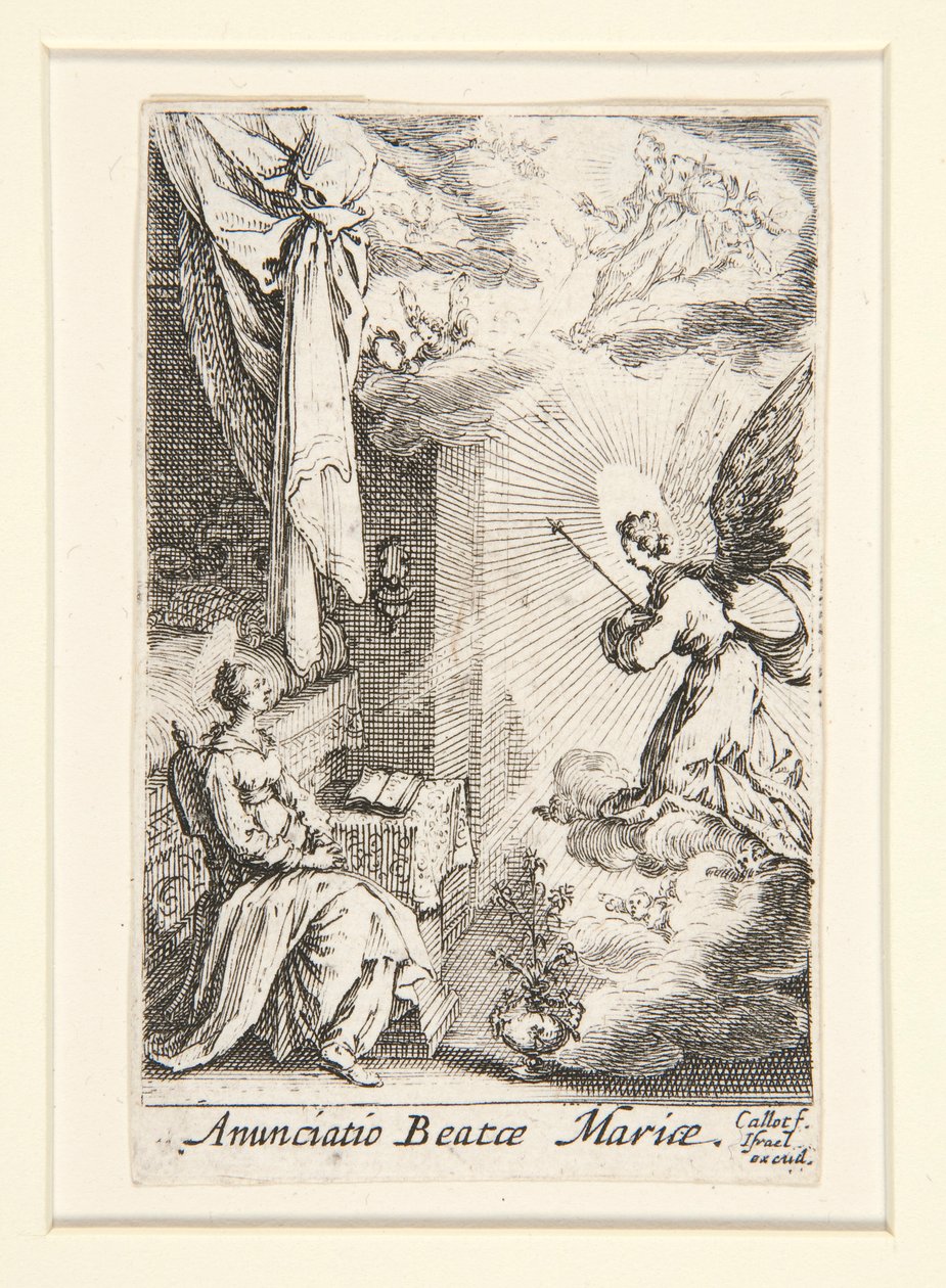 Die Verkündigung, Nr. 5 aus Das Leben der Jungfrau von Jacques Callot