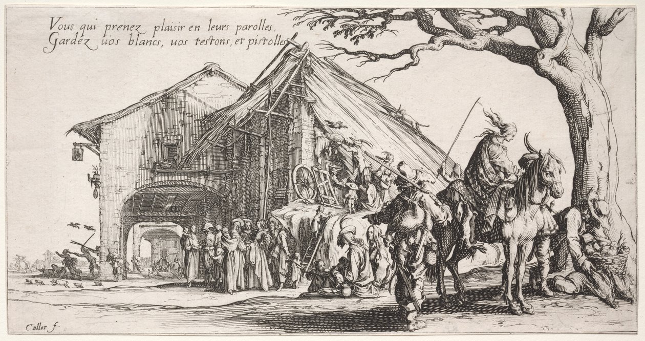 Die Bohémiens: Der Rastplatz: Die Wahrsagerin von Jacques Callot