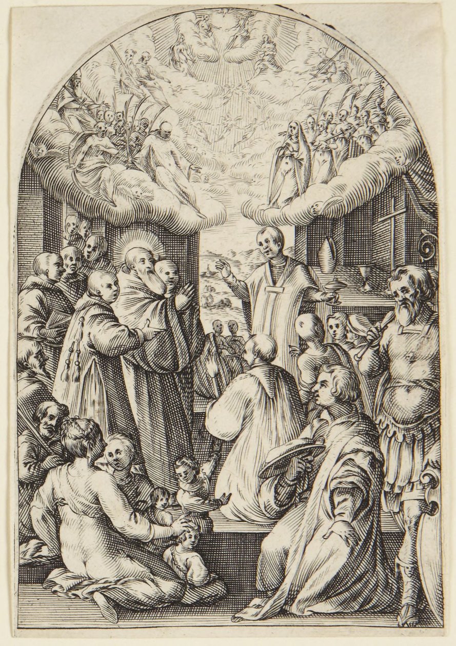 Der Tod des heiligen Benedikt von Jacques Callot