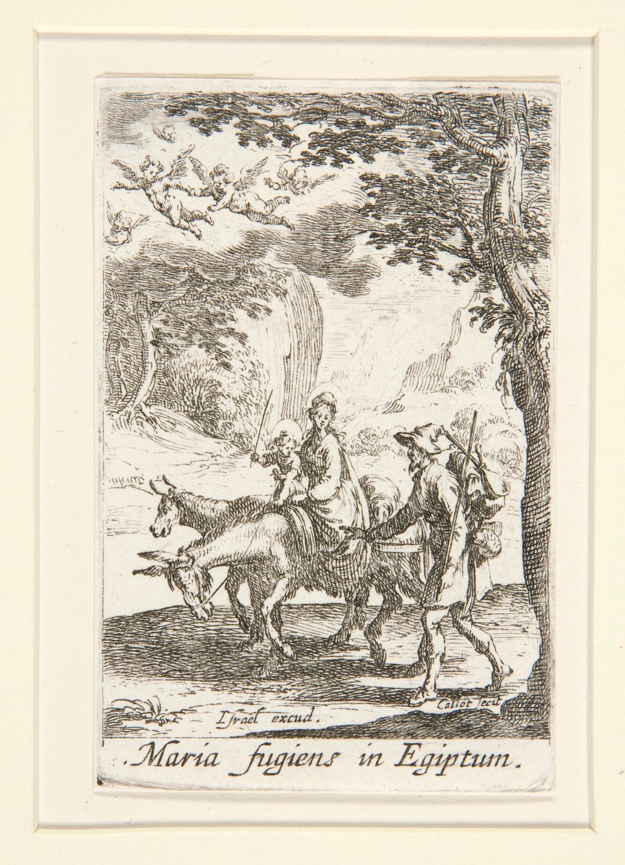 Die Flucht nach Ägypten, Nr. 9 aus Das Leben der Jungfrau von Jacques Callot