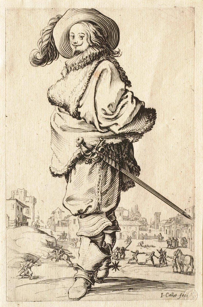 Der Herr im Pelzmantel von Jacques Callot