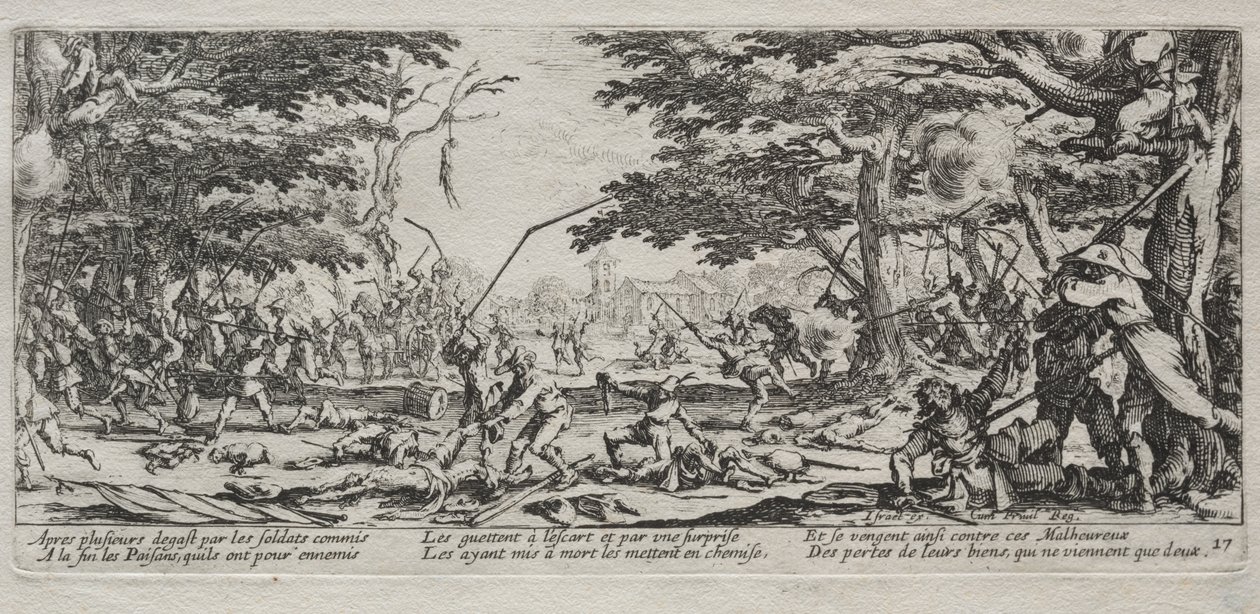 Die großen Leiden des Krieges: Die Rache der Bauern von Jacques Callot