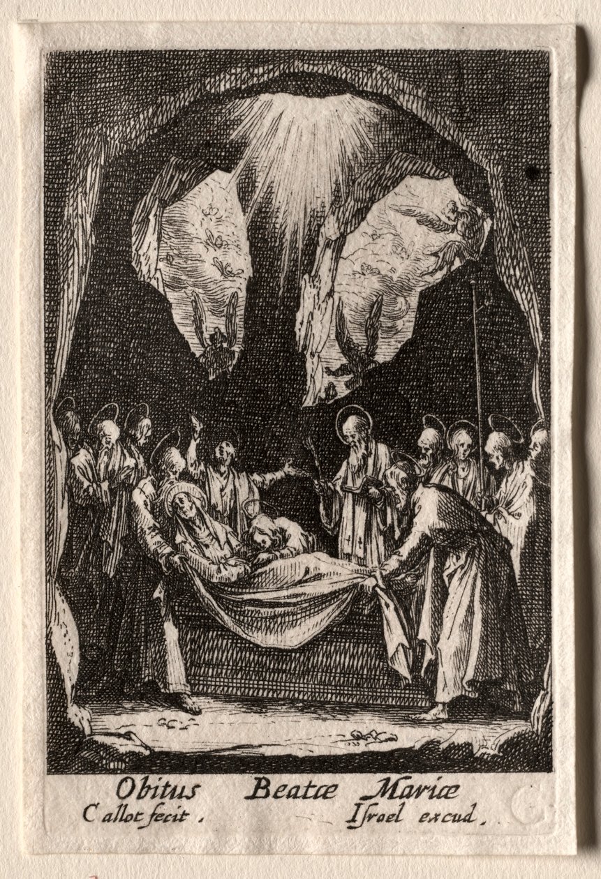 Das Leben der Jungfrau: Die Grablegung der Jungfrau von Jacques Callot