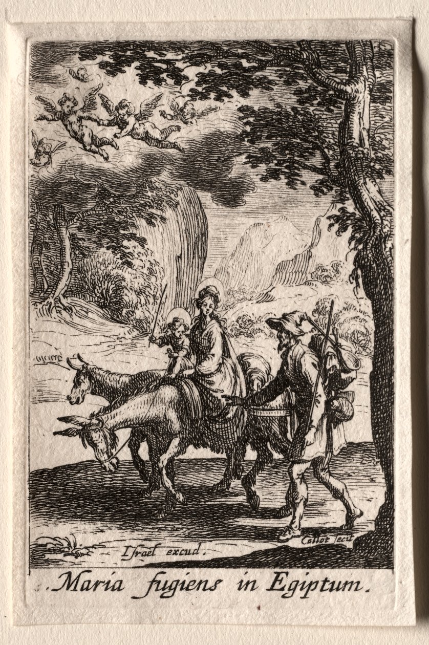 Das Leben der Jungfrau Maria: Die Flucht nach Ägypten von Jacques Callot