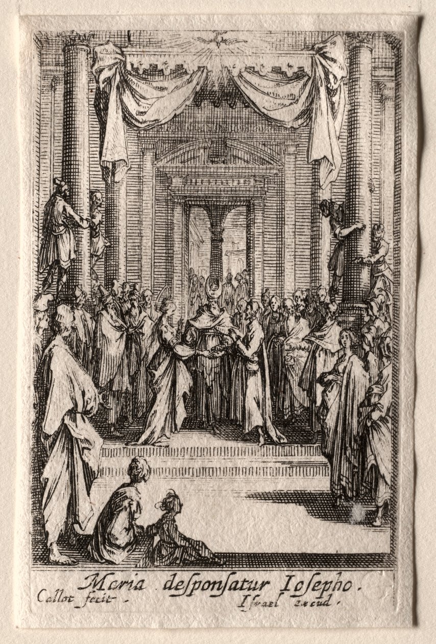 Das Leben der Jungfrau Maria: Die Hochzeit der Jungfrau Maria von Jacques Callot