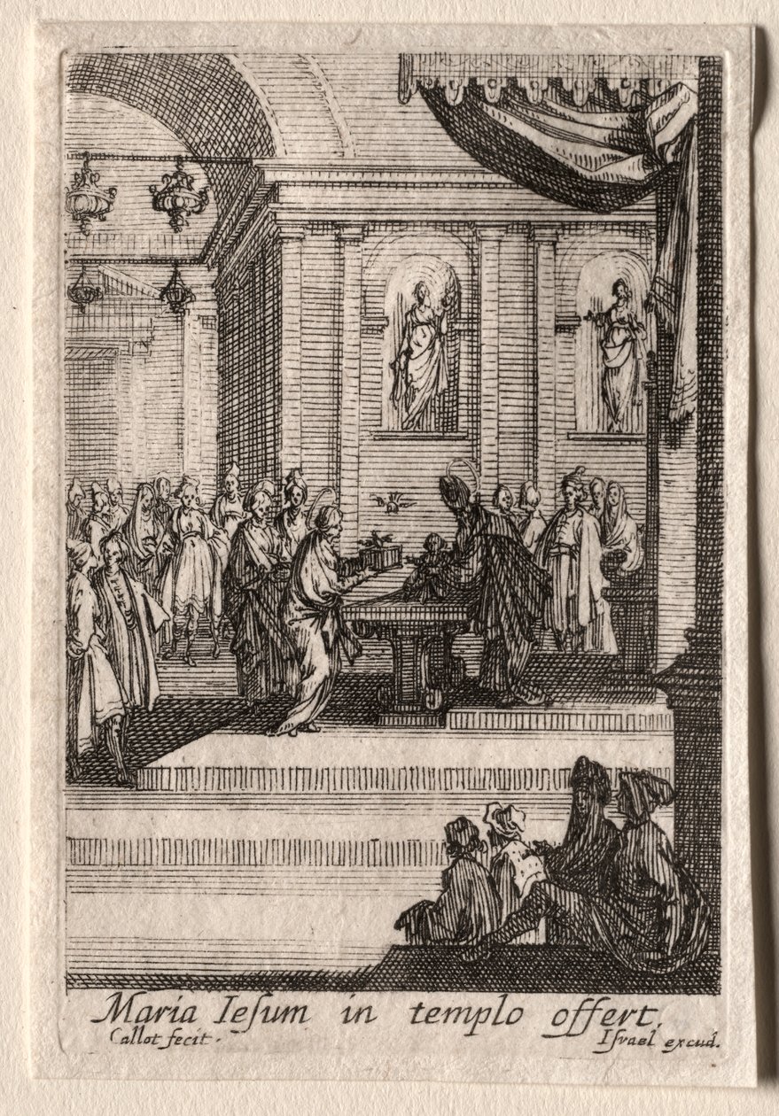Das Leben der Jungfrau Maria: Die Darstellung Christi im Tempel von Jacques Callot