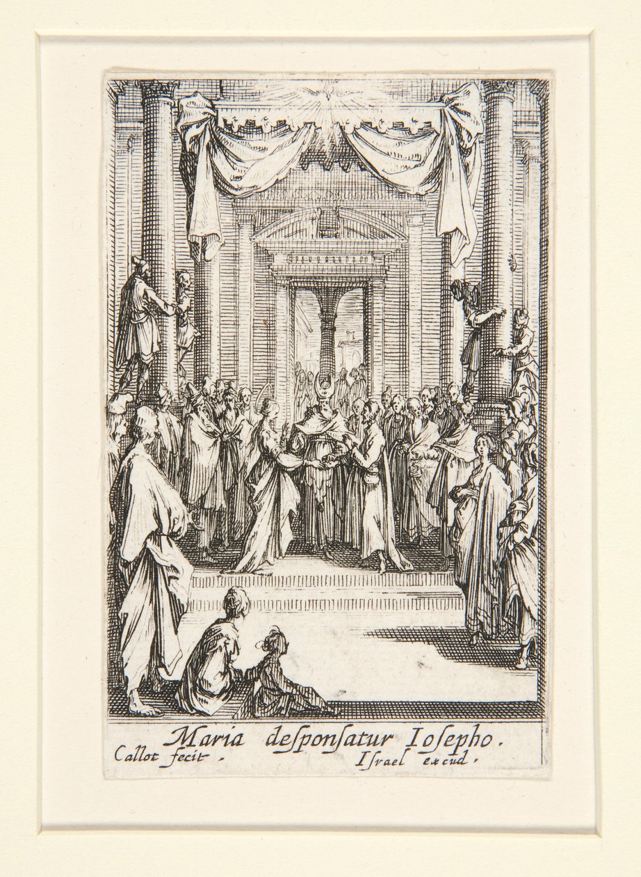 Die Hochzeit der Jungfrau, Nr. 4 aus Das Leben der Jungfrau von Jacques Callot