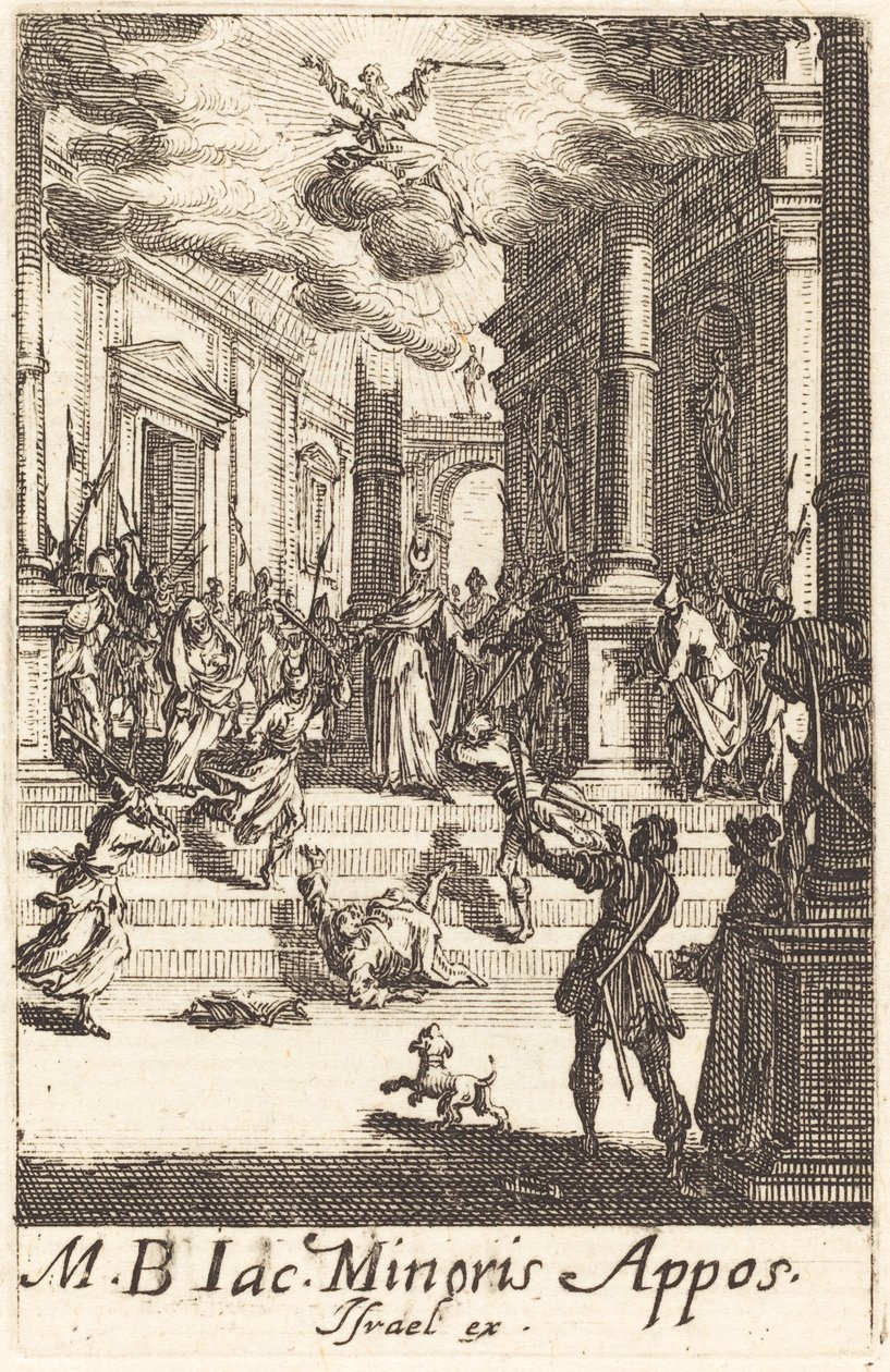 Das Martyrium des heiligen Jakobus Minor, ca. 1634-1635 von Jacques Callot
