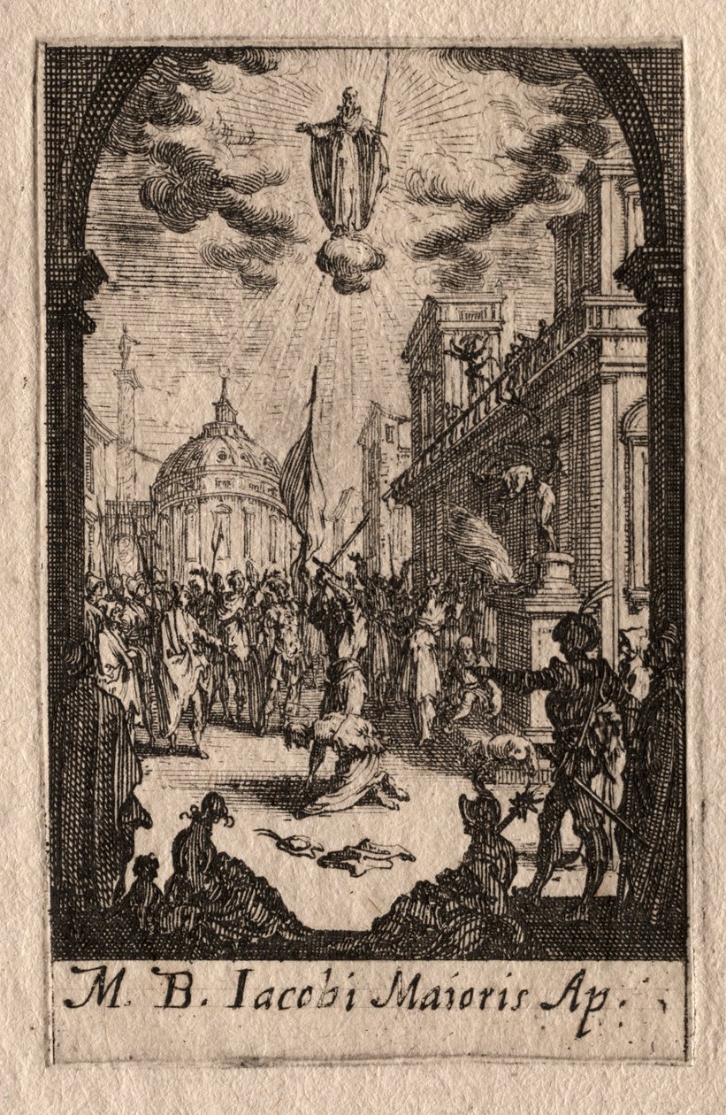 Das Martyrium der Apostel: St. Jakobus der Ältere von Jacques Callot