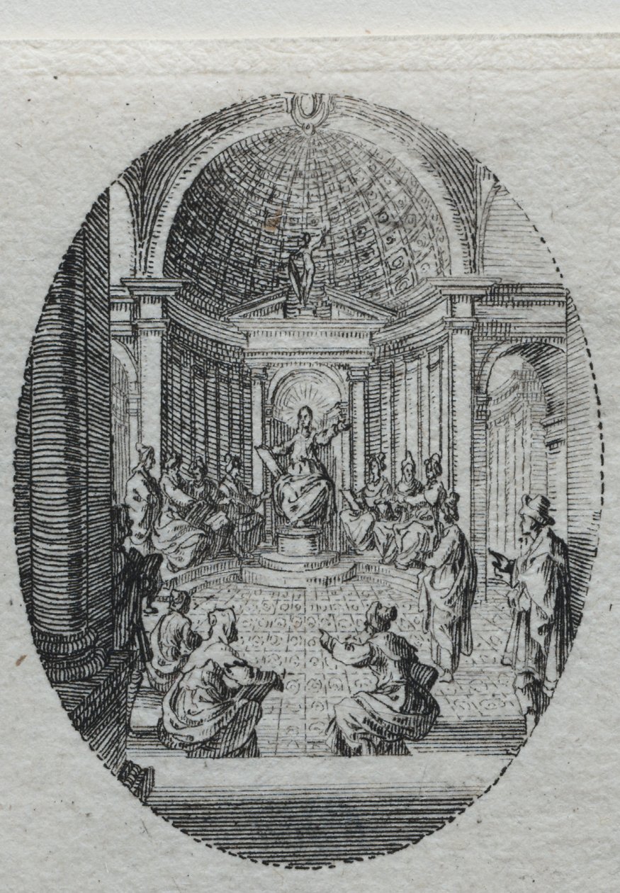Die Geheimnisse der Passion: Christus im Disput mit den Ärzten von Jacques Callot
