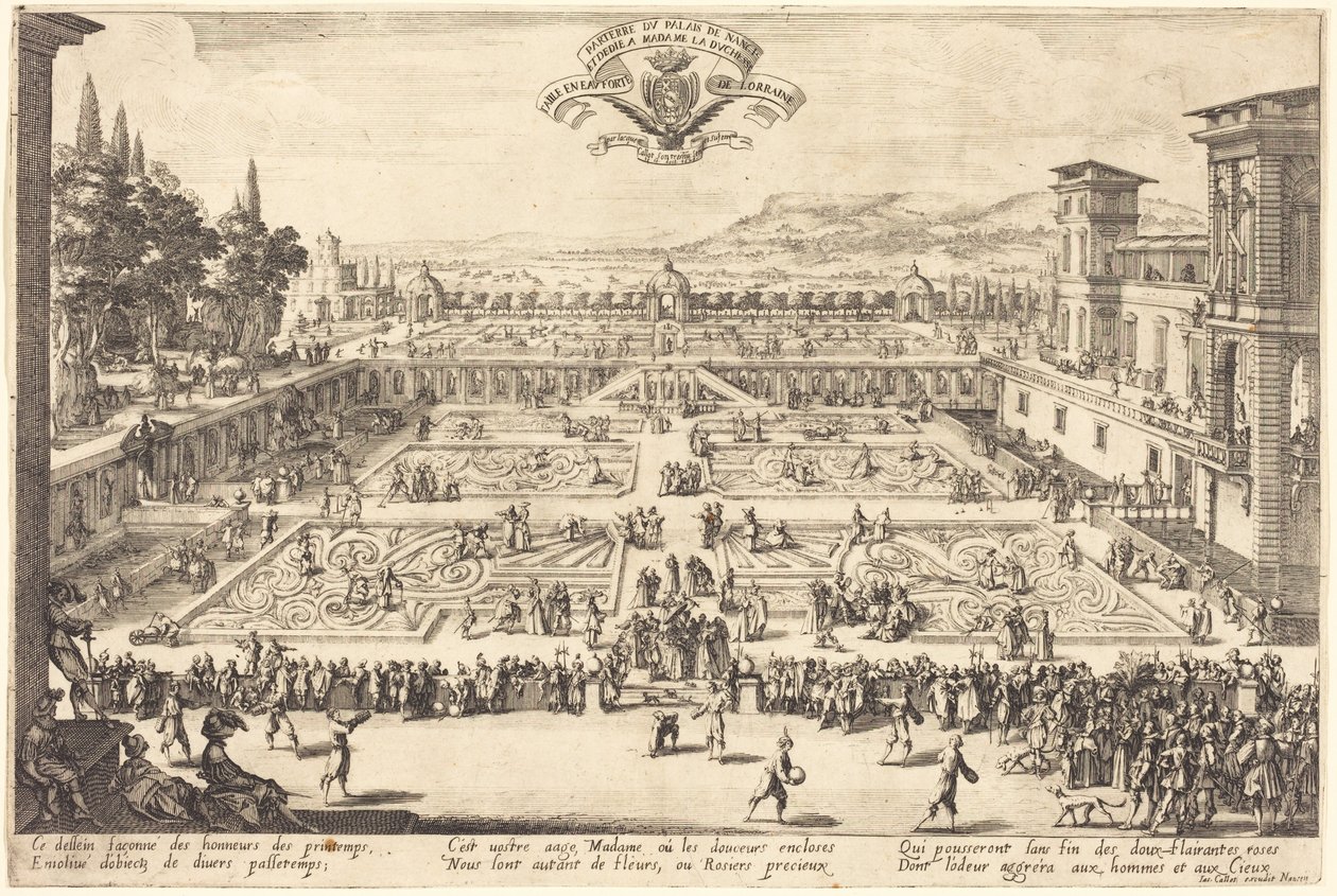 Die Palastgärten von Nancy von Jacques Callot