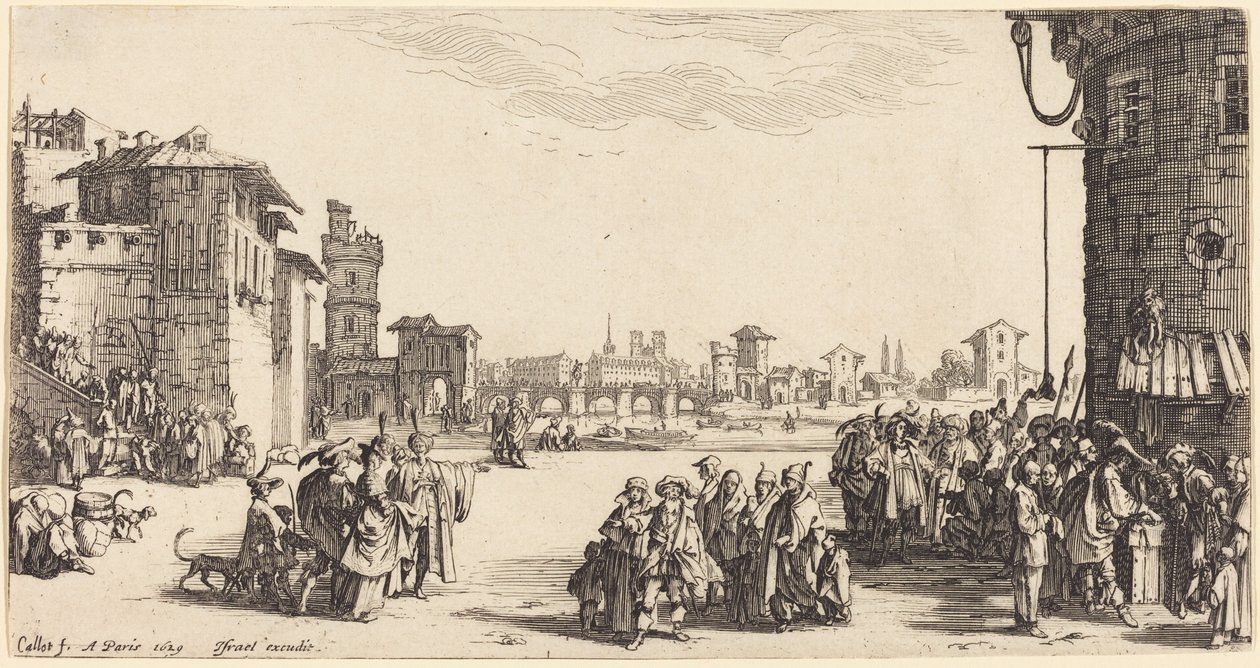 Der Sklavenmarkt von Jacques Callot