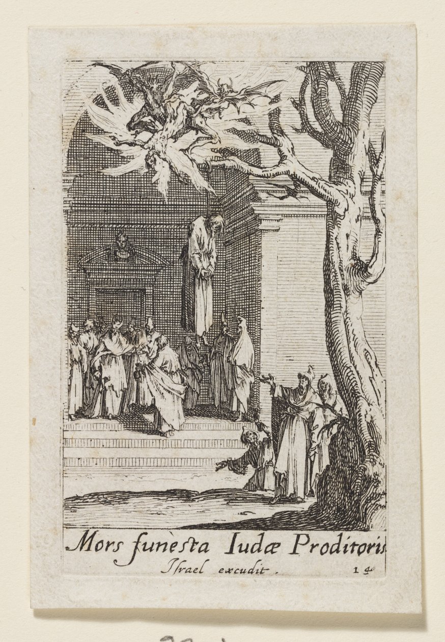 Der Selbstmord des Verräters Judas von Jacques Callot