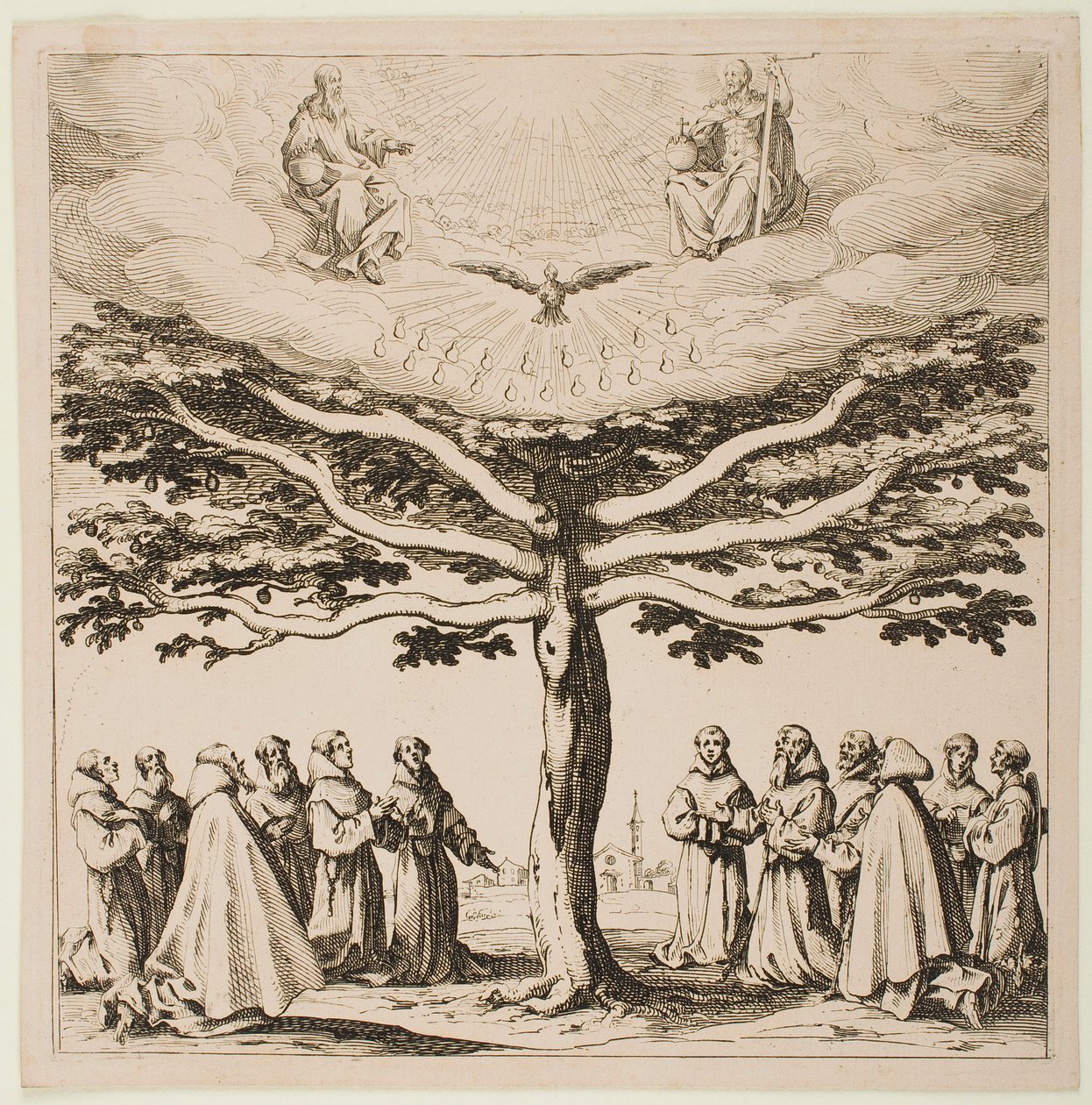 Der Baum des heiligen Franziskus von Jacques Callot