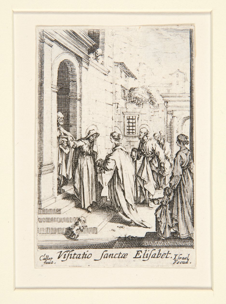 Die Heimsuchung, Nr. 6, aus Das Leben der Jungfrau von Jacques Callot