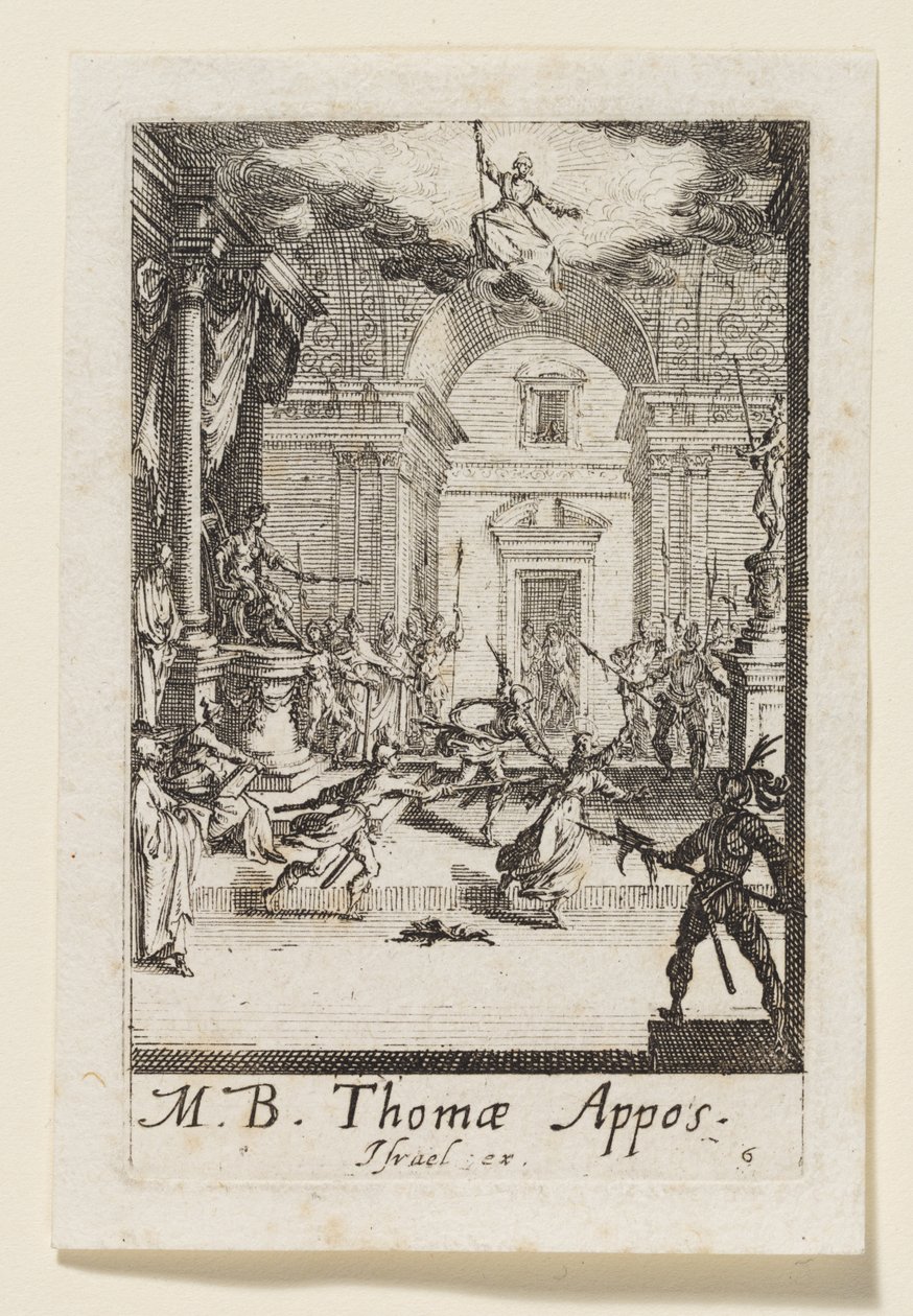 Thomas der Apostel (Thomas Appos.) von Jacques Callot