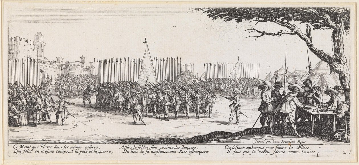 Vendels für die Stadtmauern von Jacques Callot