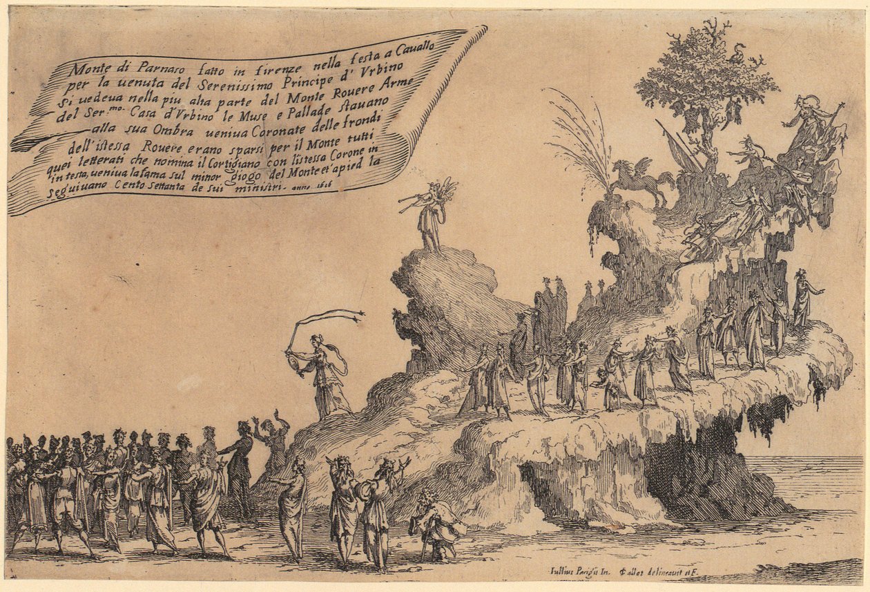 Wagen des Montparnass, Blatt 2 der Folge "Krieg der Schönheit" von Jacques Callot