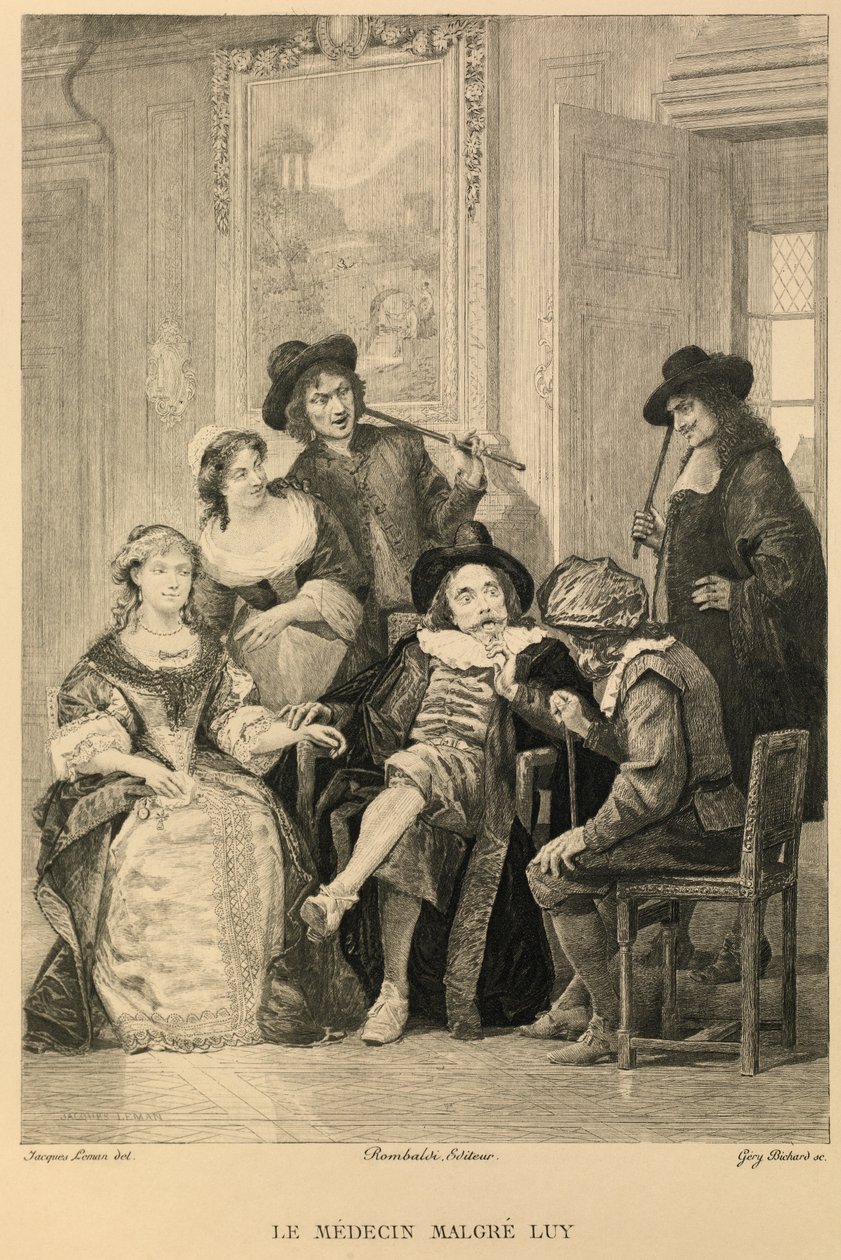 Der Arzt wider Willen von Molière von Jacques Edmond Leman