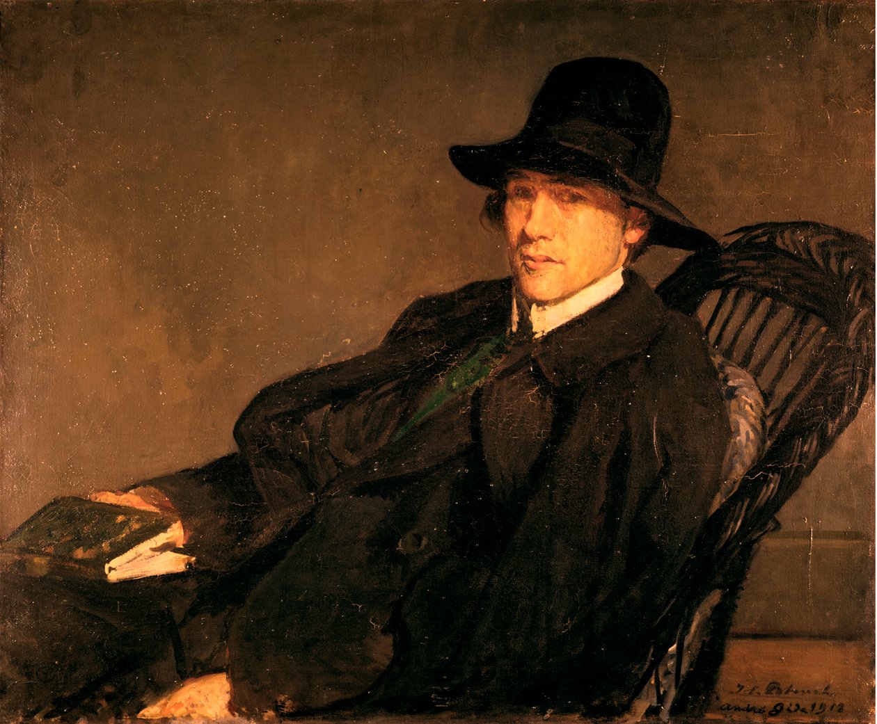Porträt von Andre Gide 1869-1951, 1912 von Jacques Emile Blanche