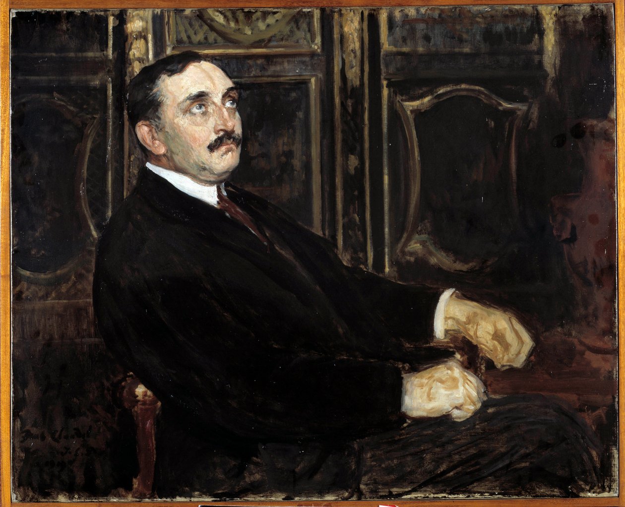 Porträt von Paul Claudel (französischer Schriftsteller) von Jacques Emile Blanche