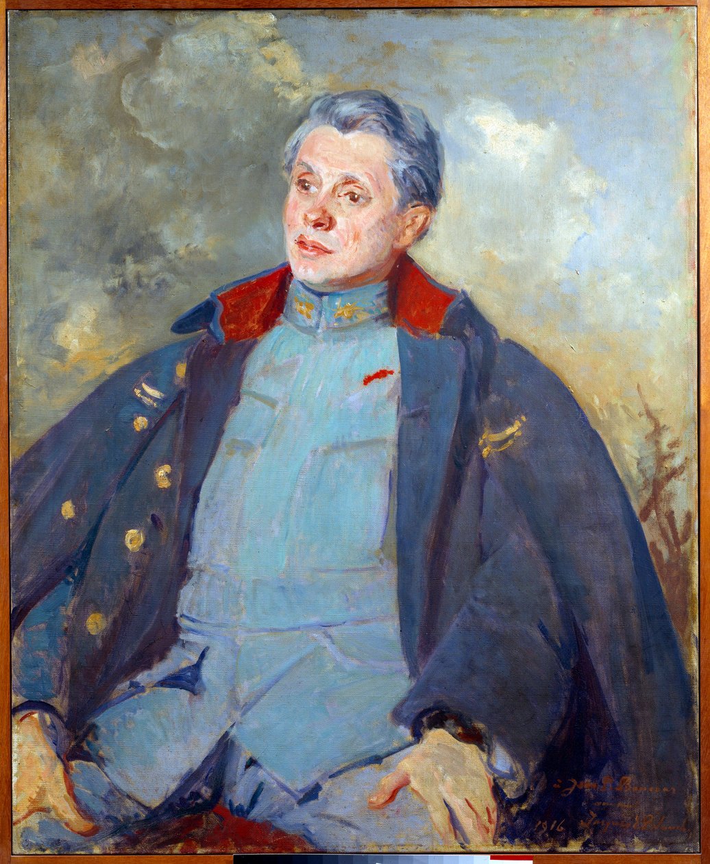 Porträt des französischen Politikers Joseph Paul Boncour (Paul-Boncour) (1873-1972) als Offizier von Jacques Emile Blanche