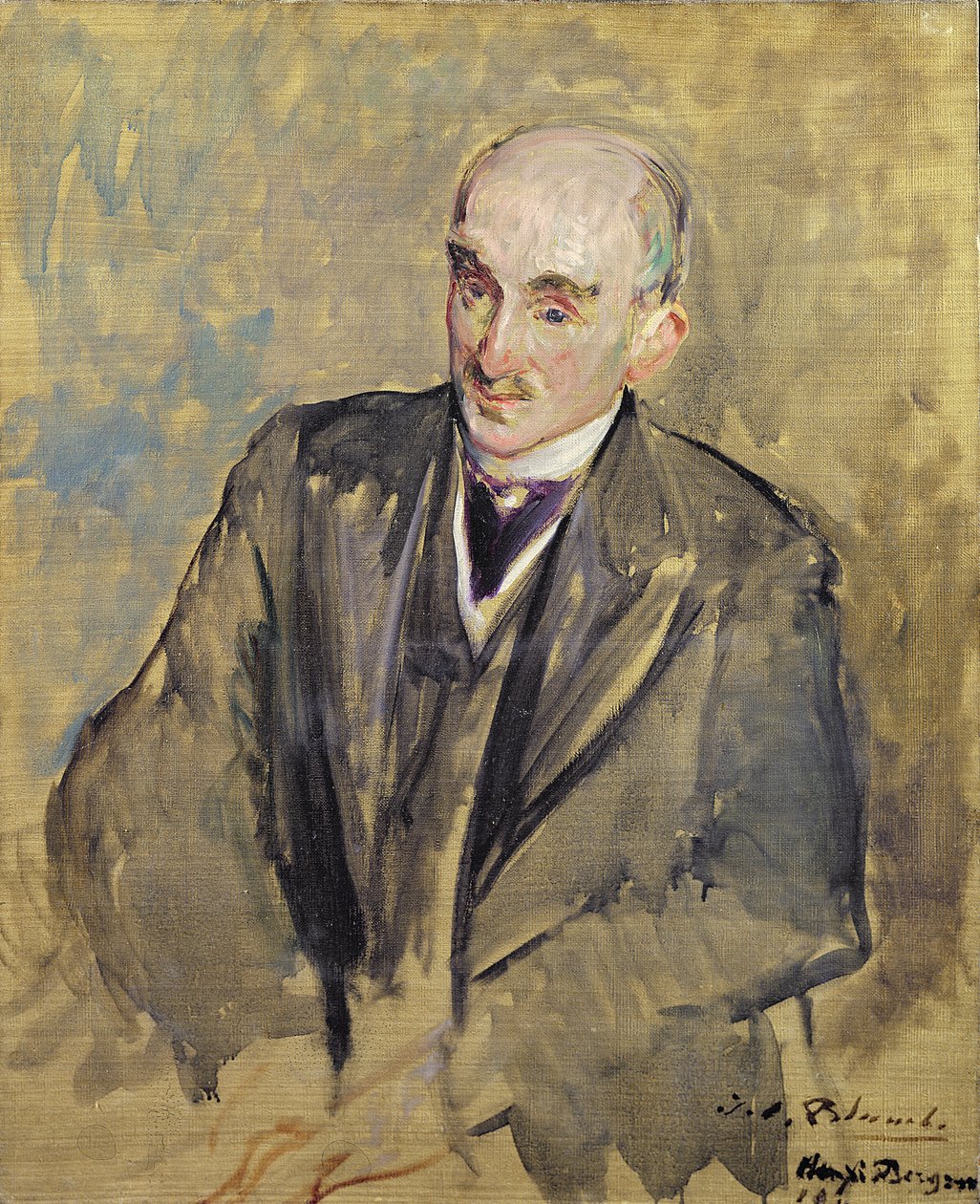Studie für ein Porträt von Henri Bergson (1859-1941) 1911 von Jacques Emile Blanche