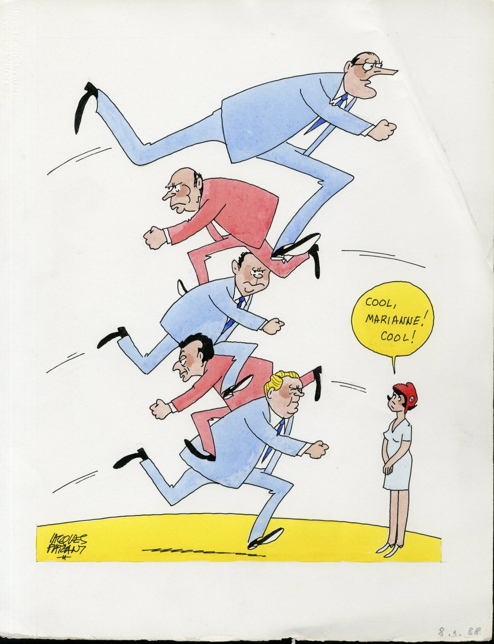 Tage von Frankreich, Satirisch in Farben von Jacques Faizant