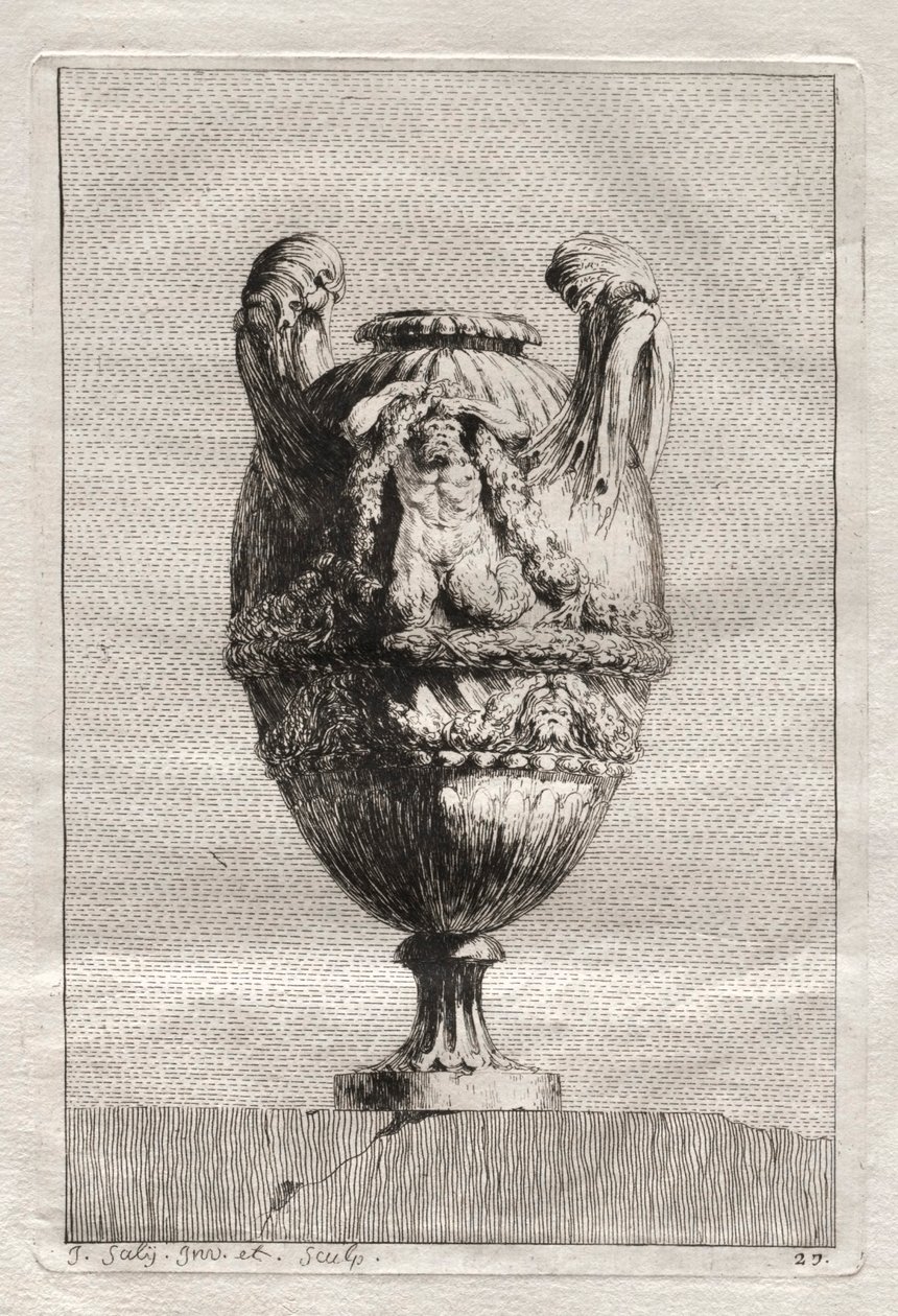 Vasensuite: Platte 27 von Jacques François Saly