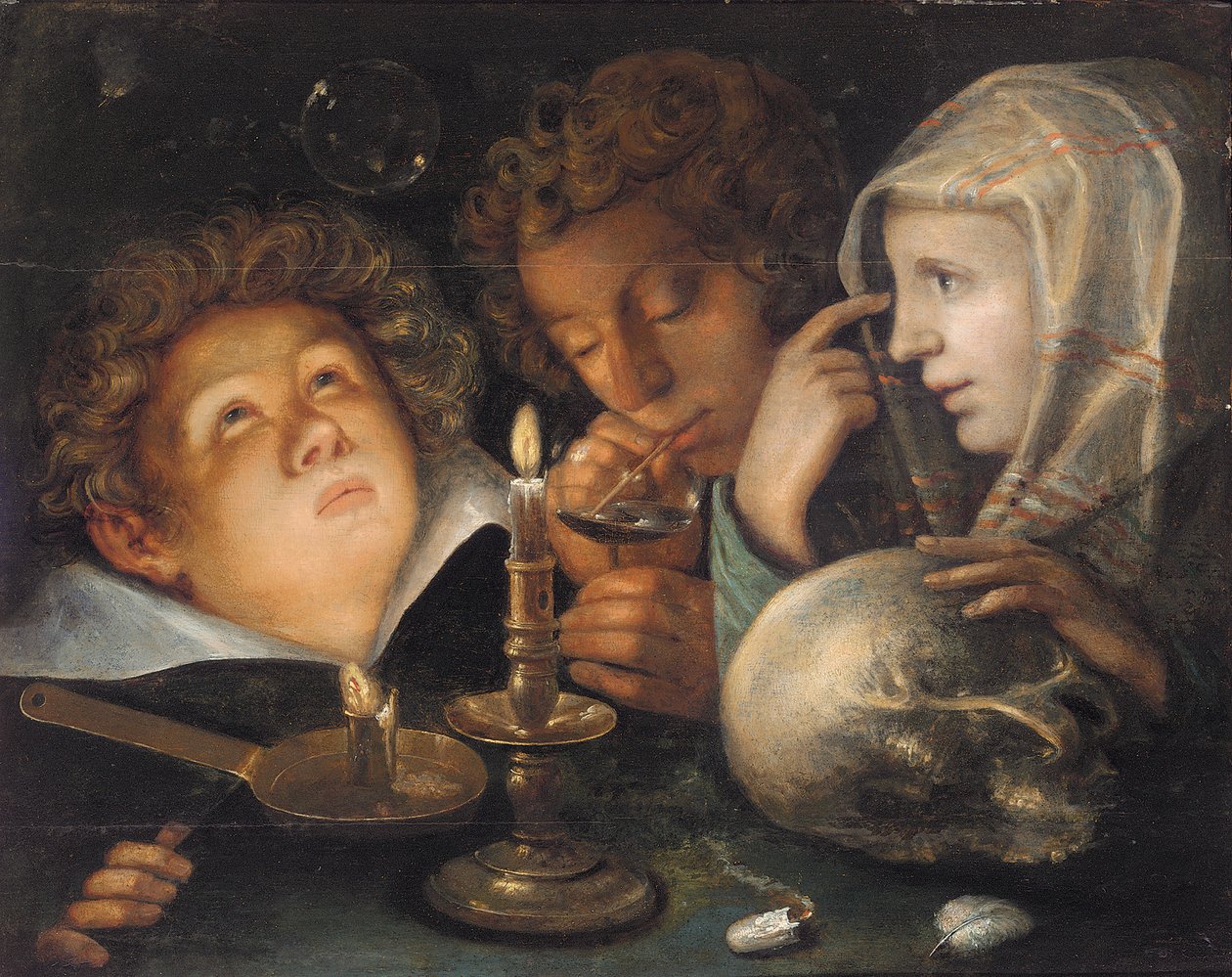 Eine Vanitas-Allegorie, Homo Bulla Est von Jacques II de Gheyn