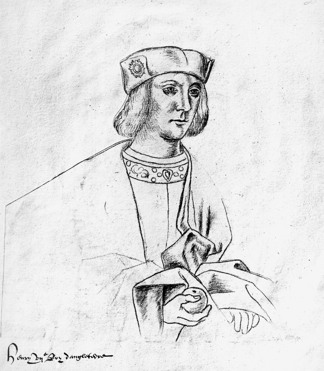 Ms.266 fol.10 Heinrich VII. (1457-1509) König von England (1485-1509), aus 