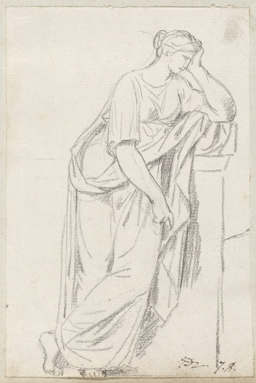 Eine Muse vom Sarkophag der Musen von Jacques Louis David