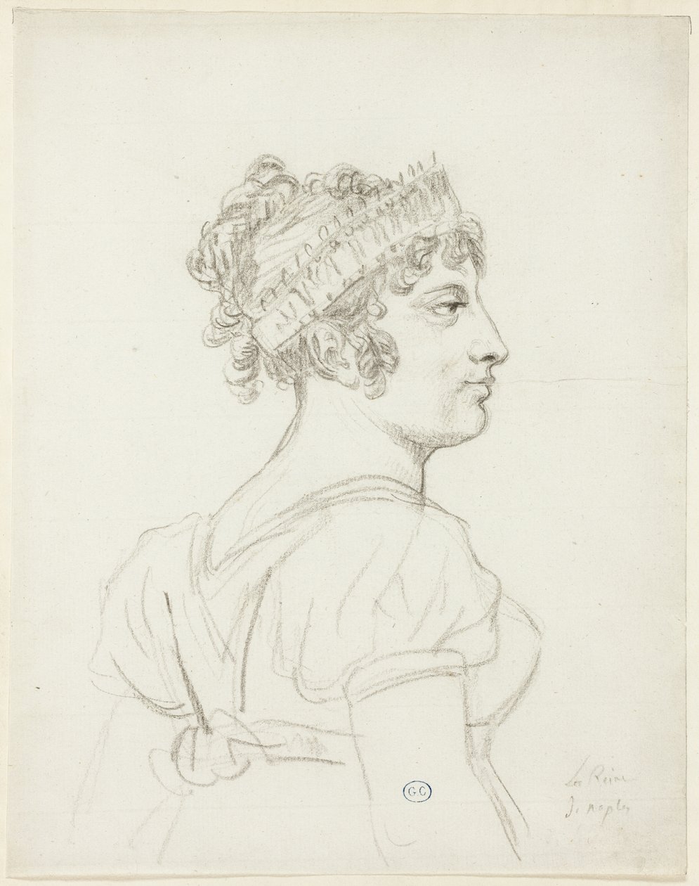Büste von Caroline Bonaparte, Prinzessin Murat, Königin von Neapel von Jacques Louis David